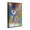 Stupell Industries Ballerina with Modern Splash Framed Giclee Wall Art Design by Leon Devenice